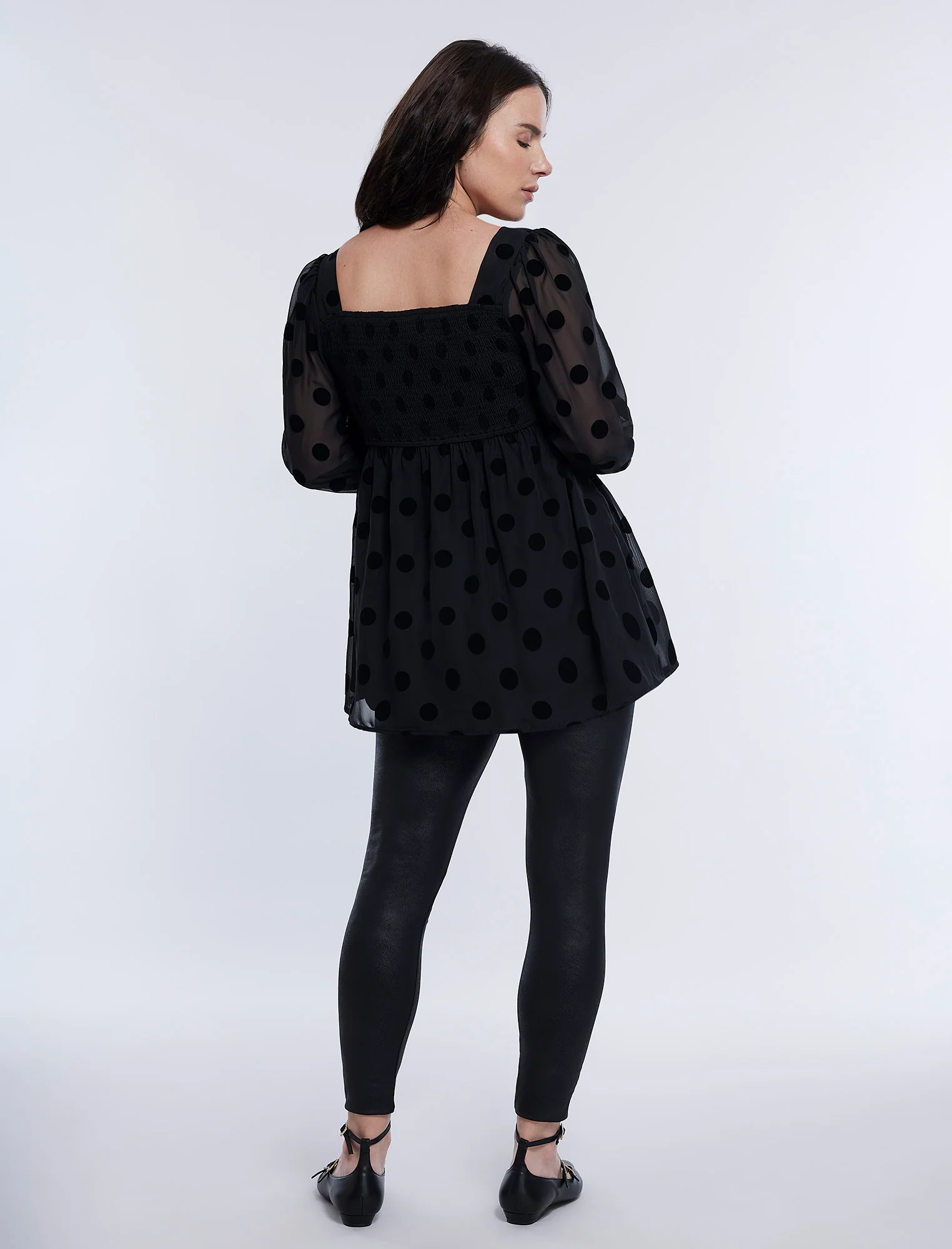 Long Sleeve Mocked Empire Waist Top - Fallshirt
