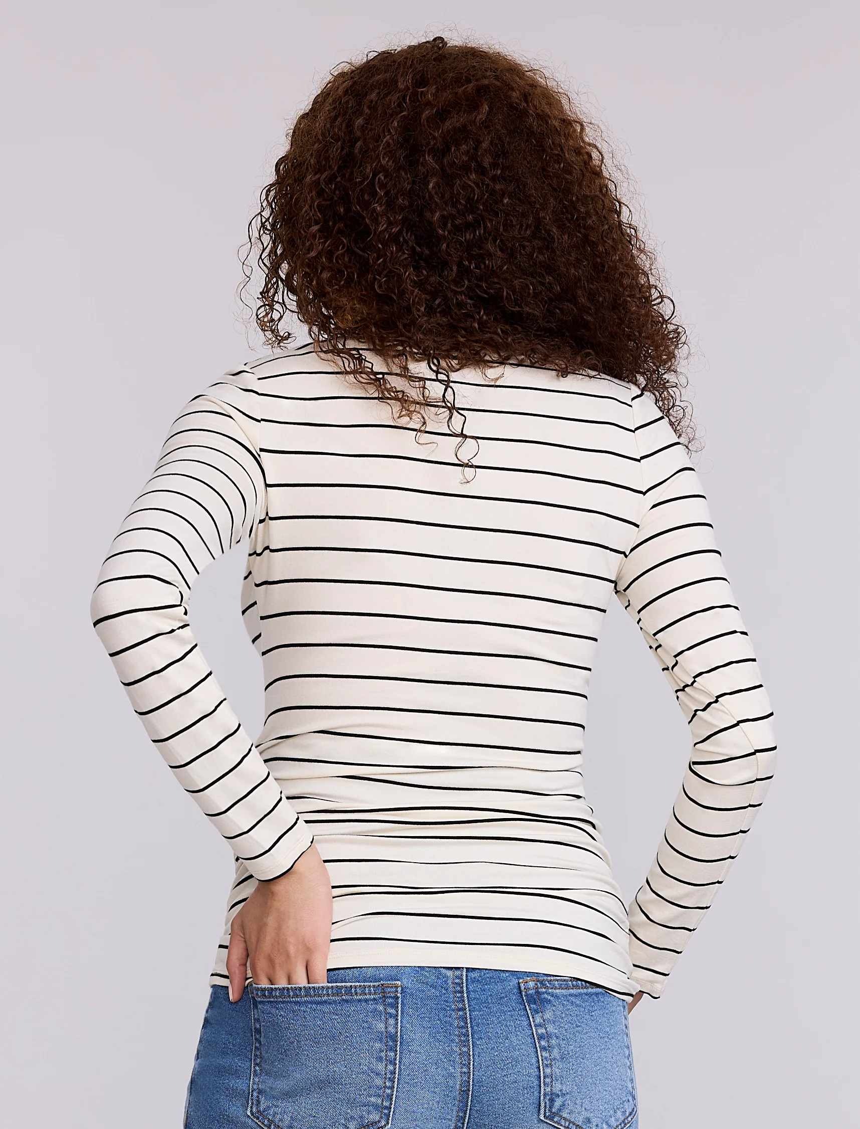 Side Ruched Long Sleeve V-Neck Maternity Tee - Fallshirt