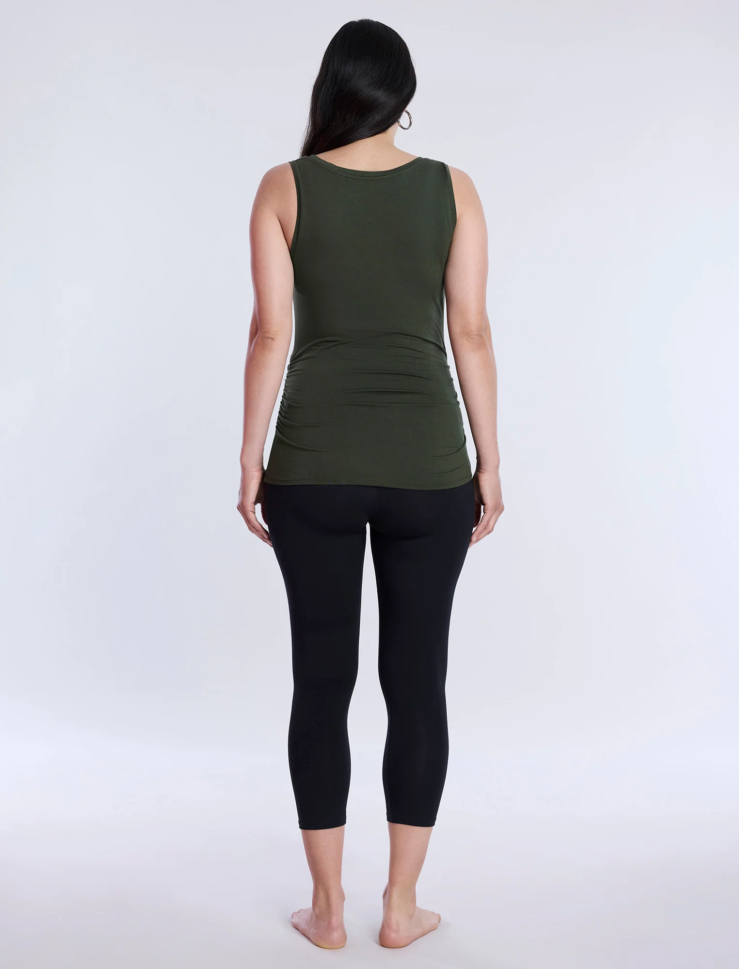 Side Ruched Maternity Tank Top - Fallshirt